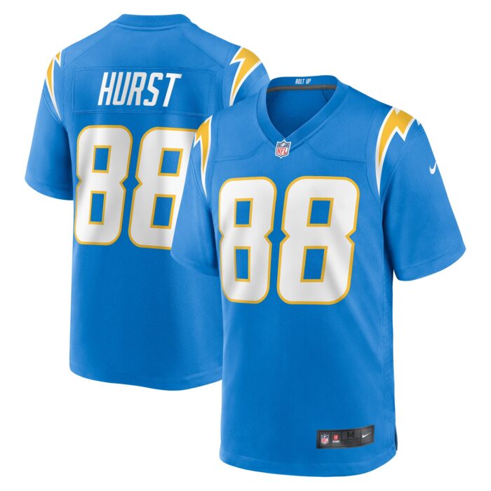 Men’s Los Angeles Chargers Hayden Hurst Nike Powder Blue Game Jersey