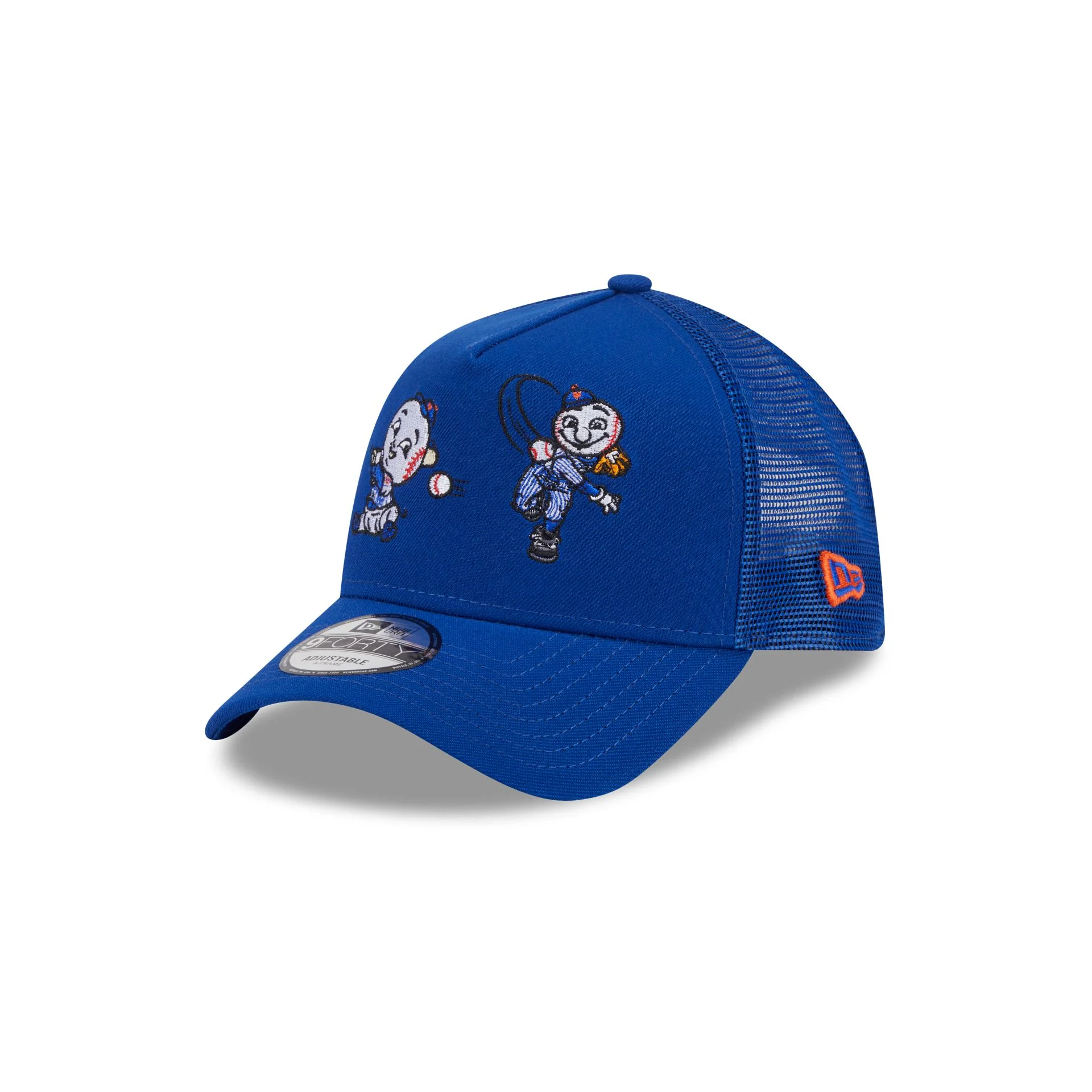 New York Mets Generation Mascots 9FORTY A-Frame Trucker Hat