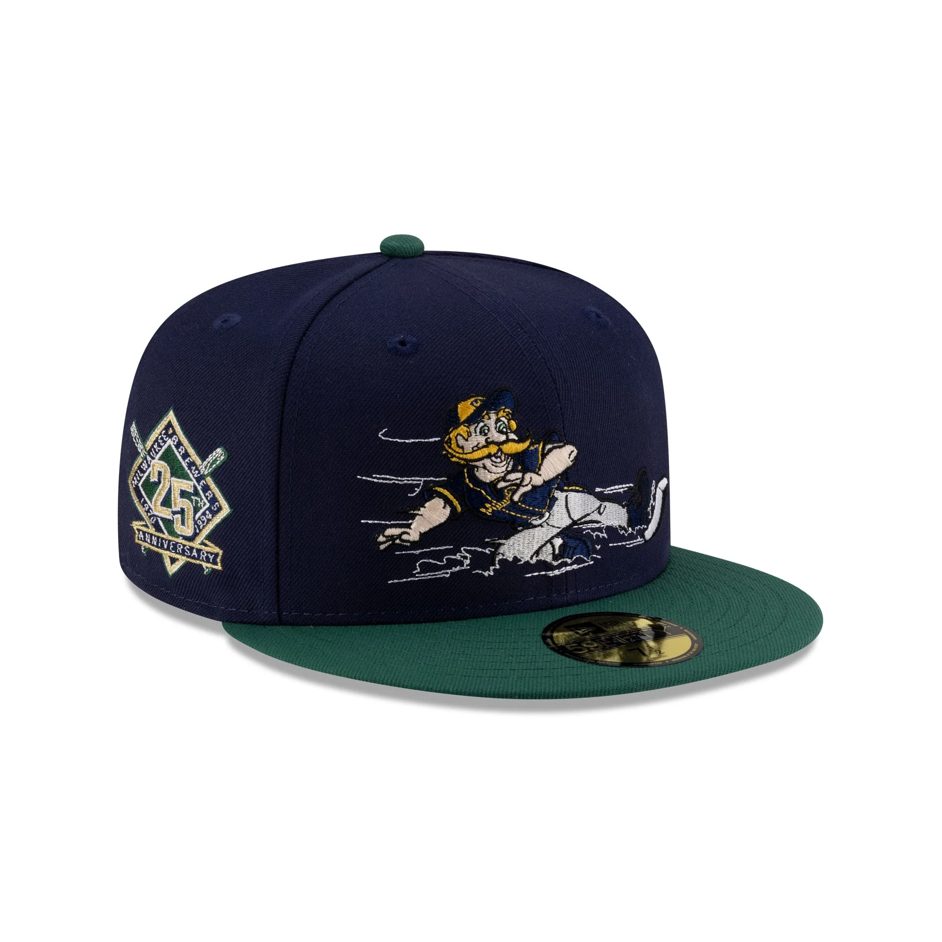Milwaukee Brewers Mascot Light Navy 59FIFTY Fitted Hat