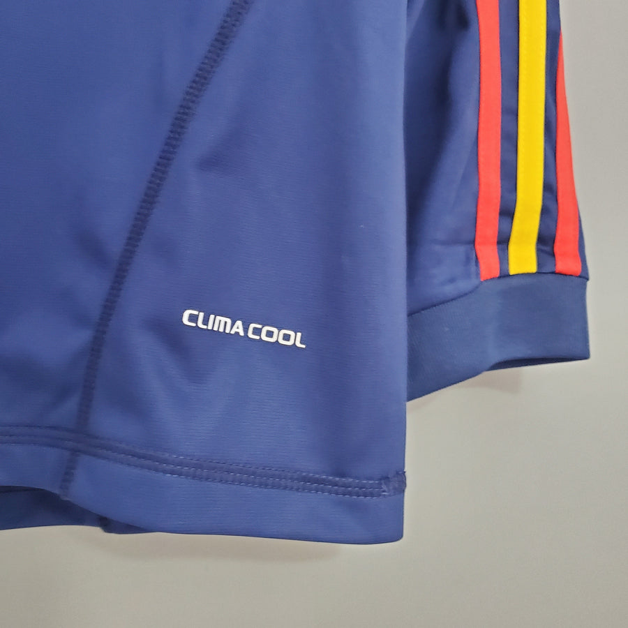 Spain Mundial Away Jersey 2010 Retro Long Sleeve