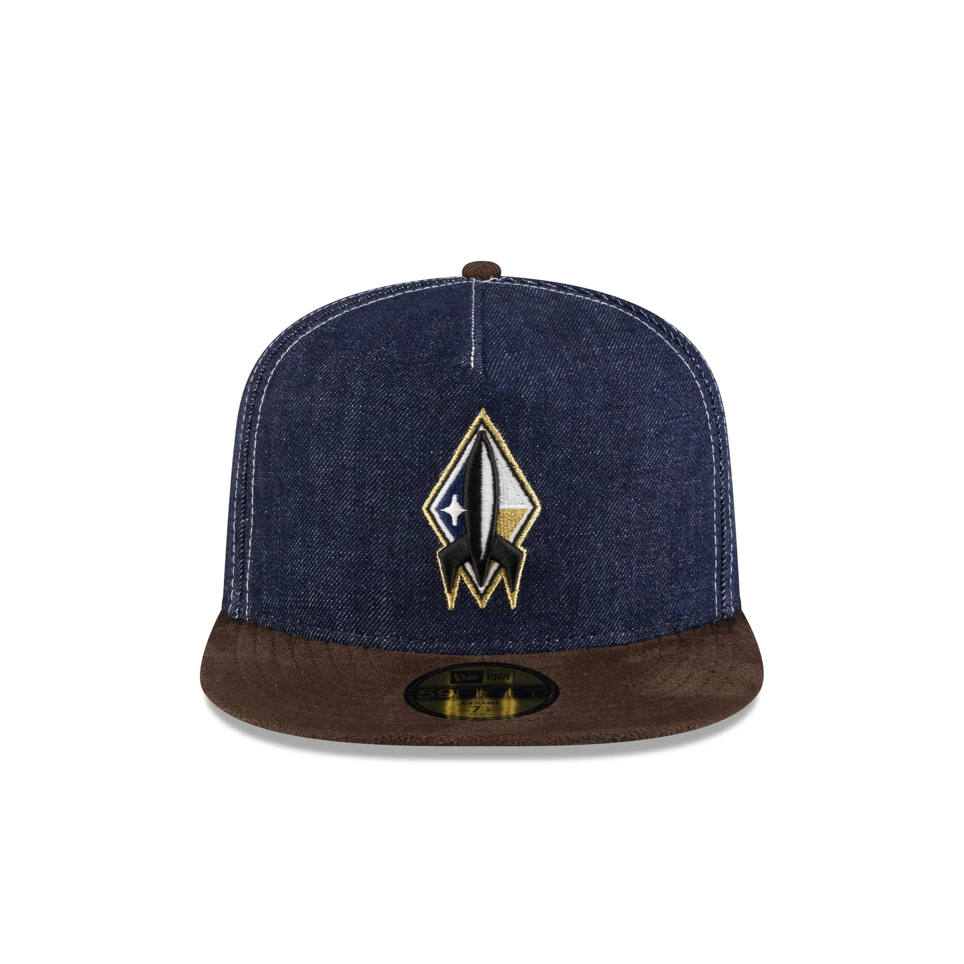 Sugar Land Space Cowboys Houston Pack Denim 59FIFTY A-Frame Fitted Hat