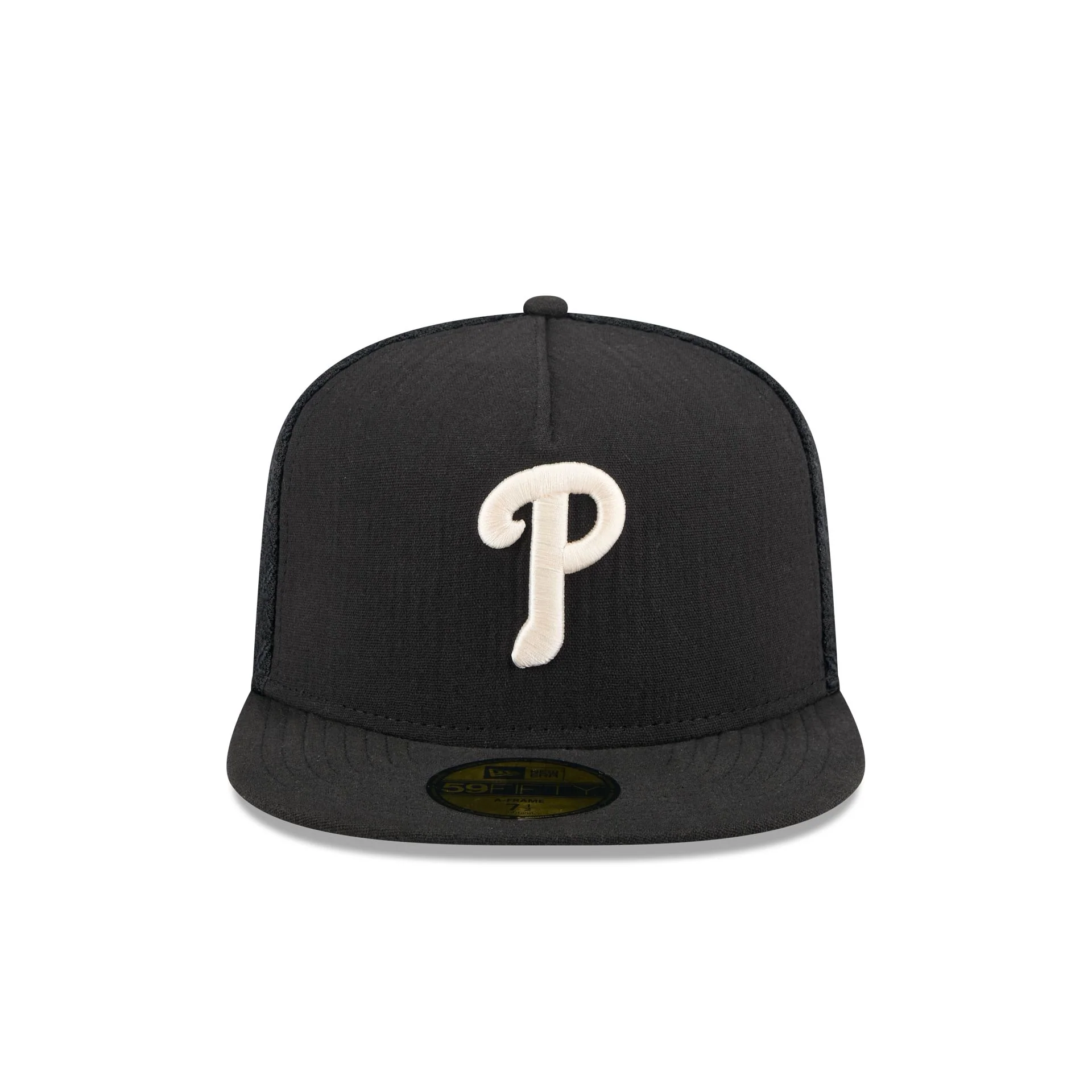 Philadelphia Phillies Black Mesh 59FIFTY A-Frame Fitted Hat