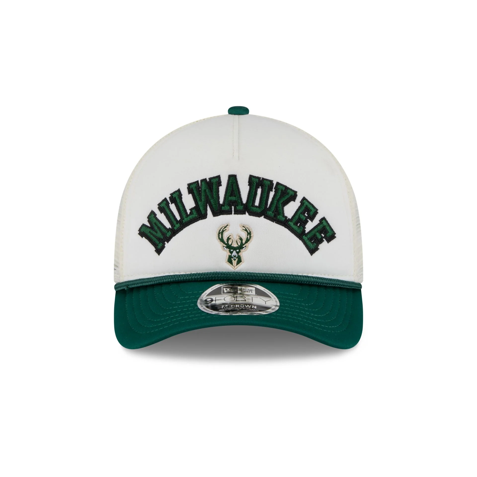 Milwaukee Bucks Chrome Arch 9FORTY M-Crown A-Frame Trucker Hat