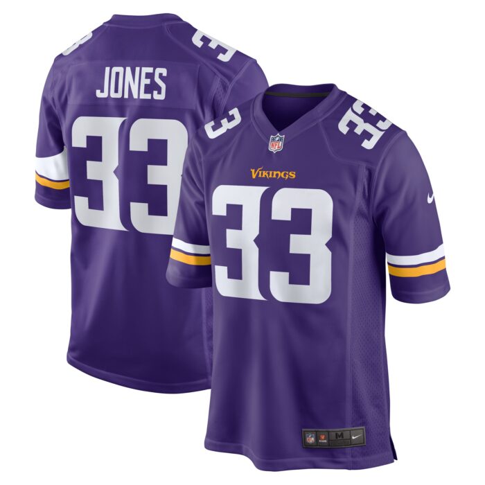Men’s Minnesota Vikings Aaron Jones Nike Purple Game Player Jersey
