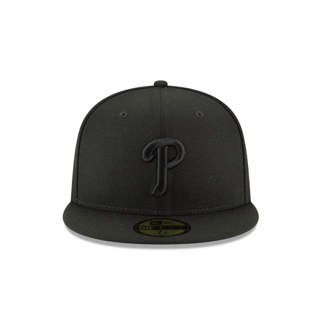 Philadelphia Phillies Blackout Basic 59FIFTY Fitted Hat