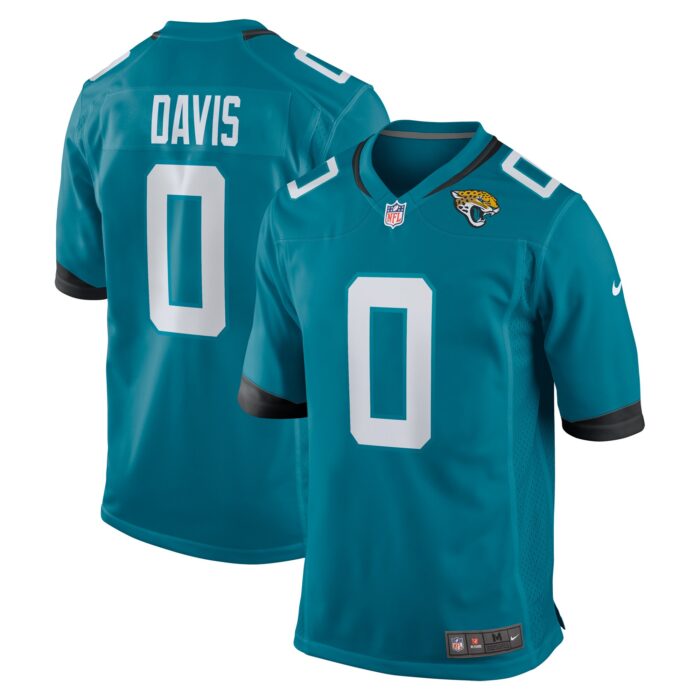 Men’s Jacksonville Jaguars Gabe Davis Nike Teal Team Game Player Jersey