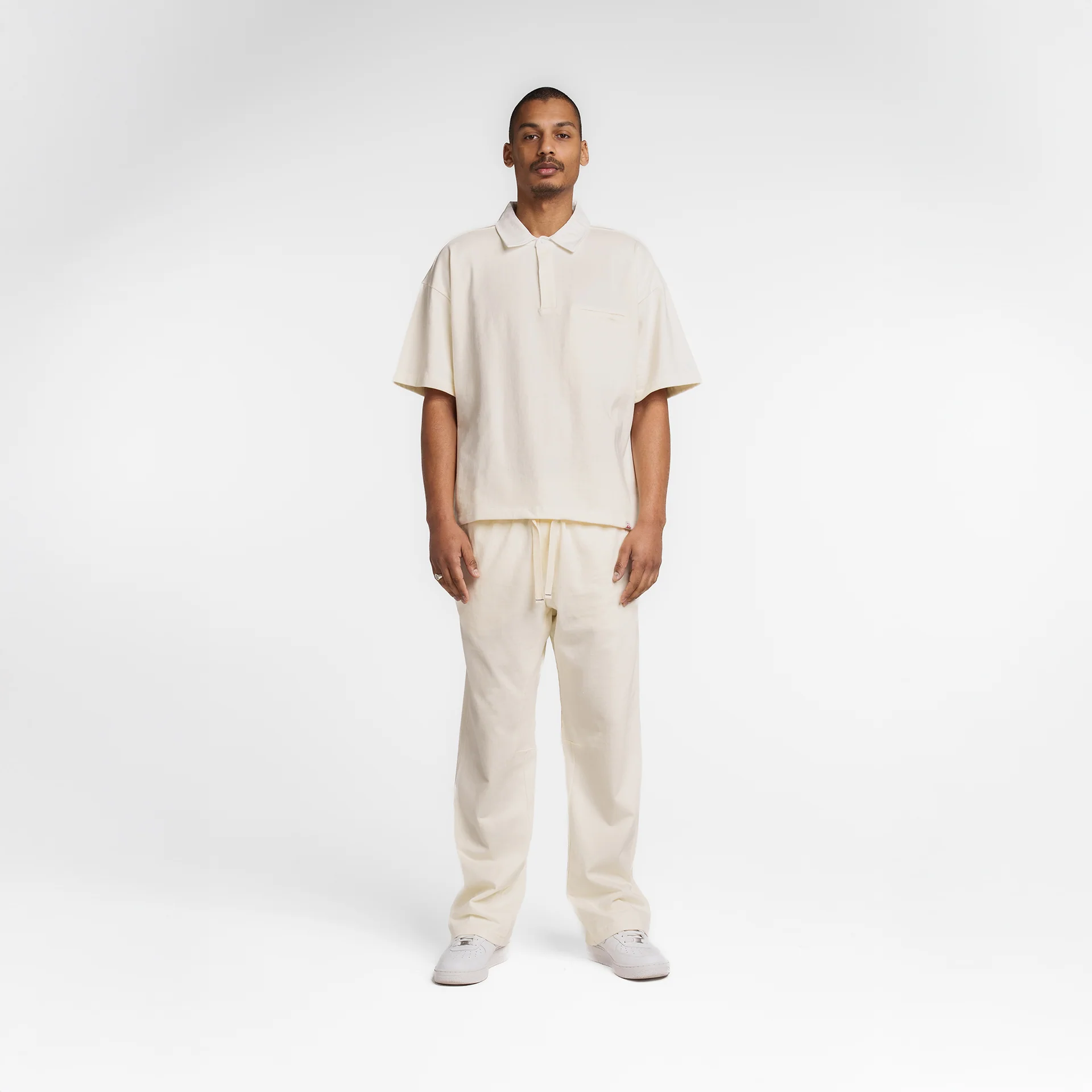 New Era Branded Alden Chrome White Rugby Shirt