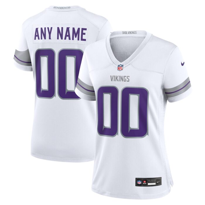 Women’s Minnesota Vikings Nike White Alternate Custom Game Jersey
