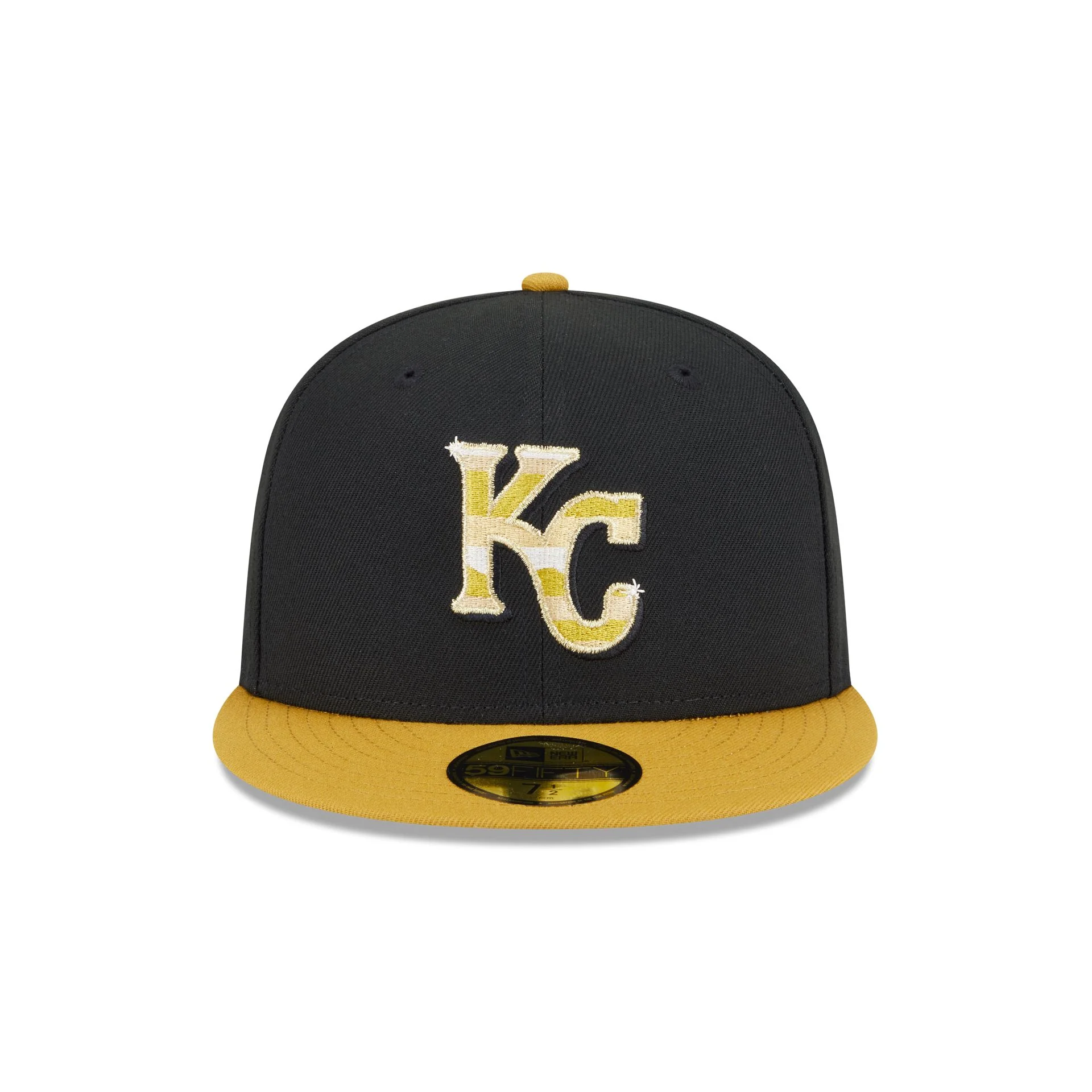 Kansas City Royals Metallic Gold Logo 59FIFTY Fitted Hat