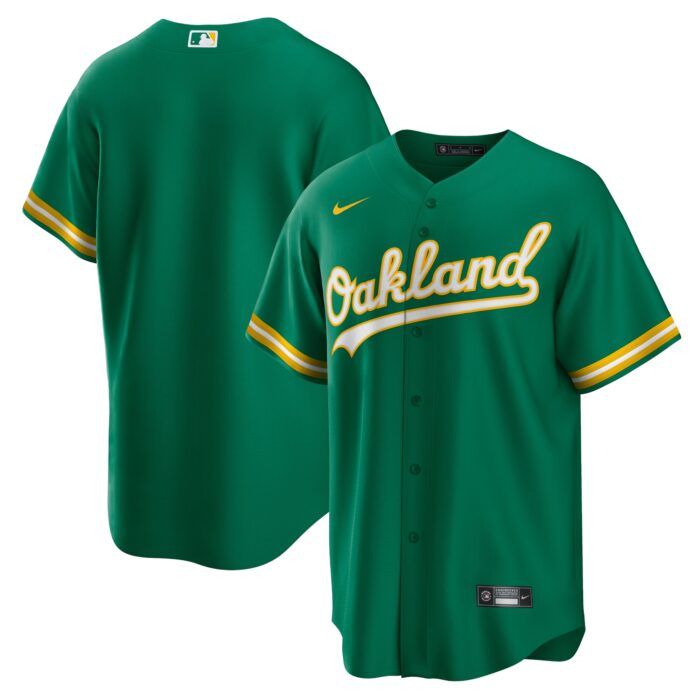 Men’s Oakland Athletics Nike Green Alternate Replica Team Jersey