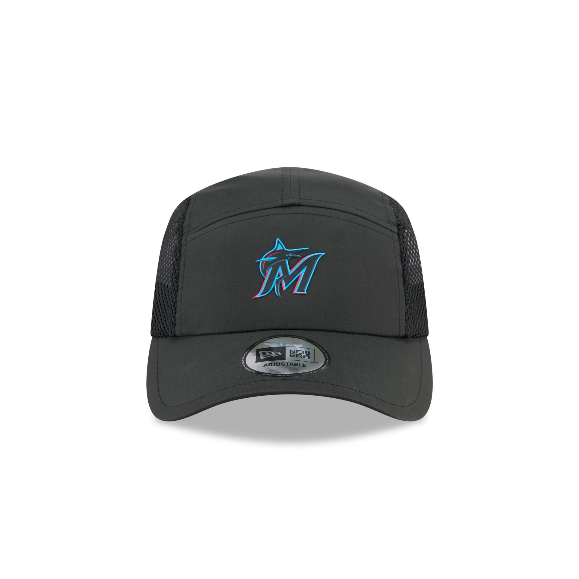 Miami Marlins Poly Runner Adjustable Hat