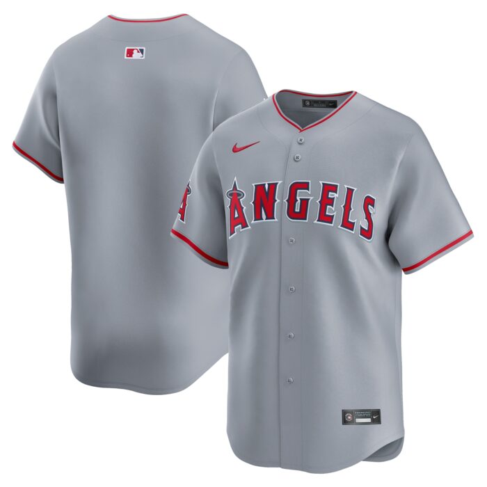 Men’s Los Angeles Angels  Nike Gray Away Limited Jersey