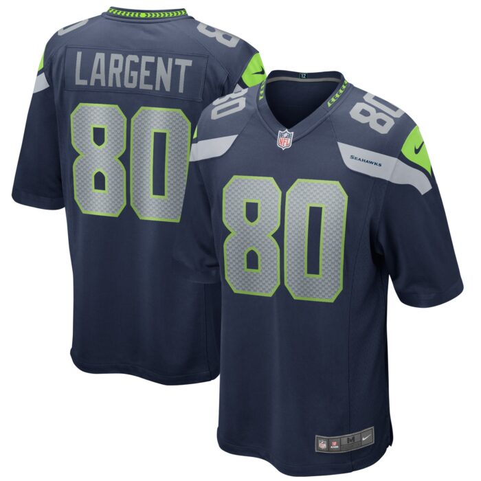 Men’s Seattle Seahawks Steve Largent Nike College Navy Game Retired Player Jersey