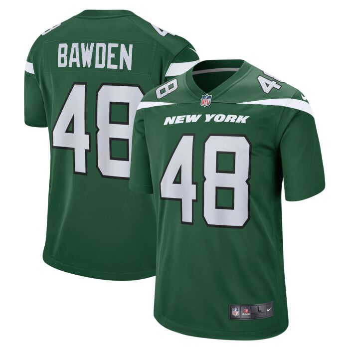 Men’s New York Jets Nick Bawden Nike Gotham Green Game Player Jersey