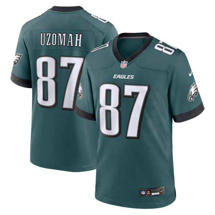 Men’s Philadelphia Eagles C.J. Uzomah Nike Midnight Green Team Game Jersey