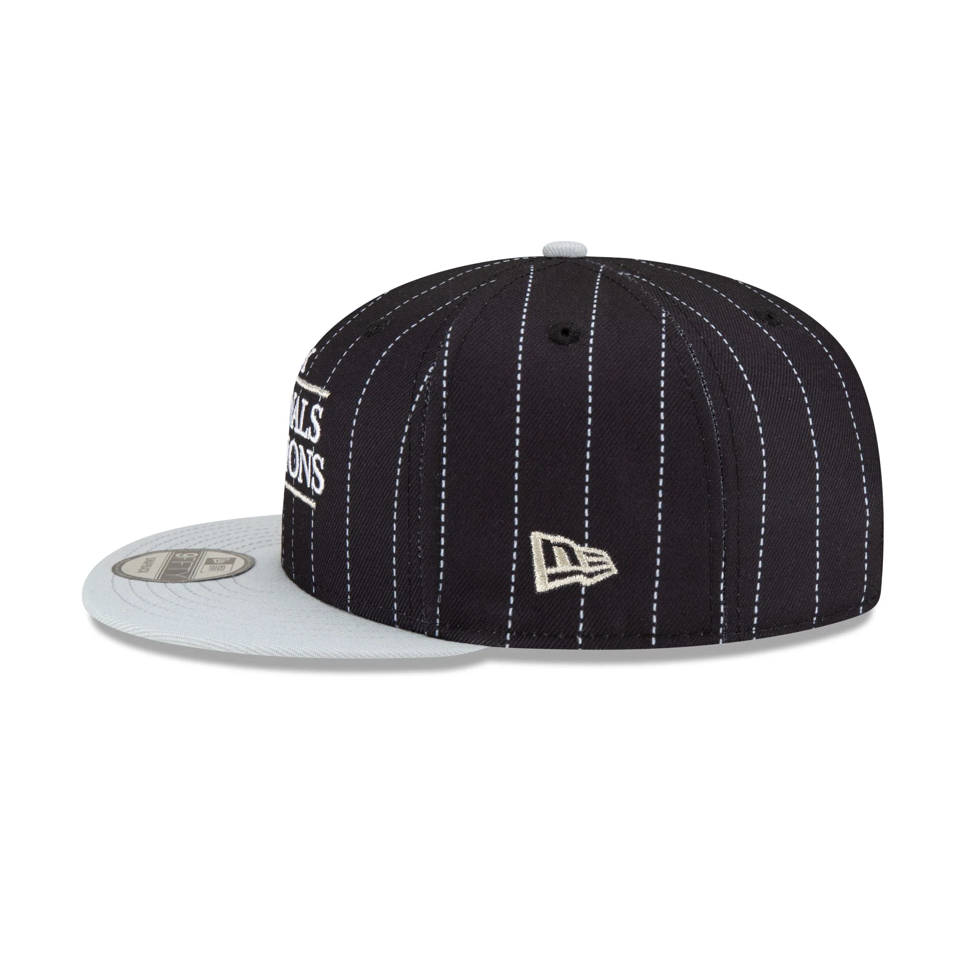 Just Caps NBA Champion Pinstripe San Antonio Spurs 9FIFTY Snapback Hat