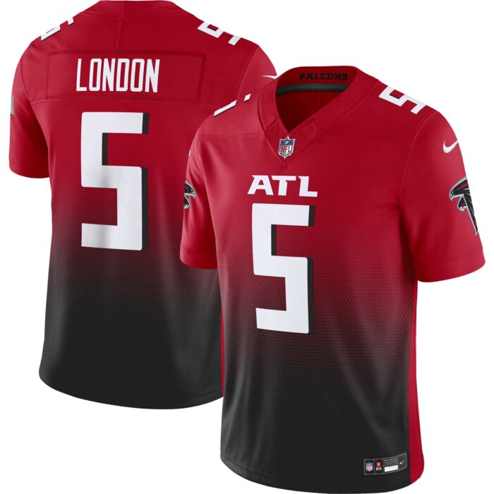 Men’s Atlanta Falcons Drake London Nike Red Vapor F.U.S.E. Limited Jersey