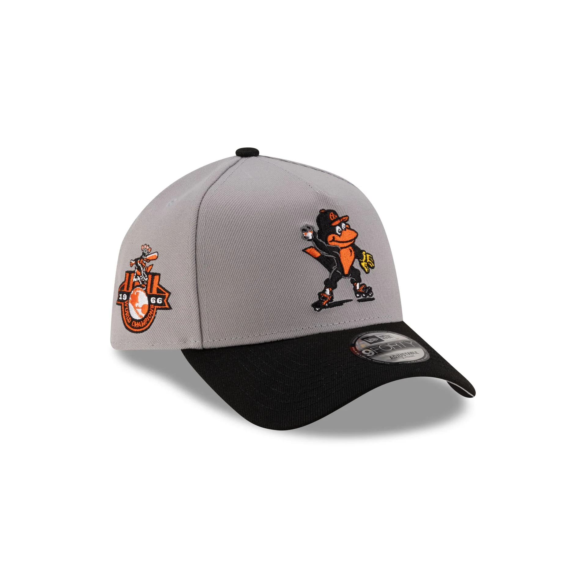 Baltimore Orioles Mascot Gray 9FORTY A-Frame Snapback Hat