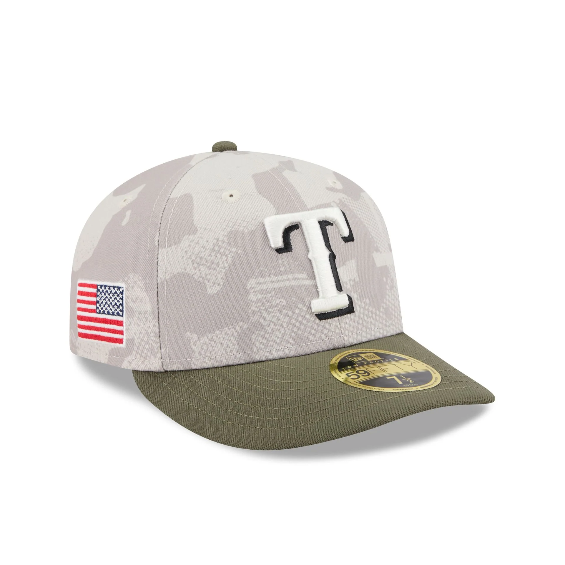 Texas Rangers Armed Forces Day 2025 Low Profile 59FIFTY Fitted Hat