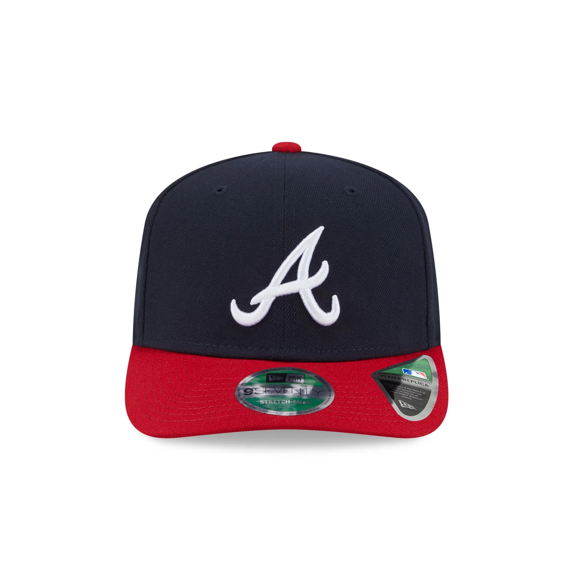 Atlanta Braves Home Authentic Collection 9SEVENTY Stretch-Snap Hat