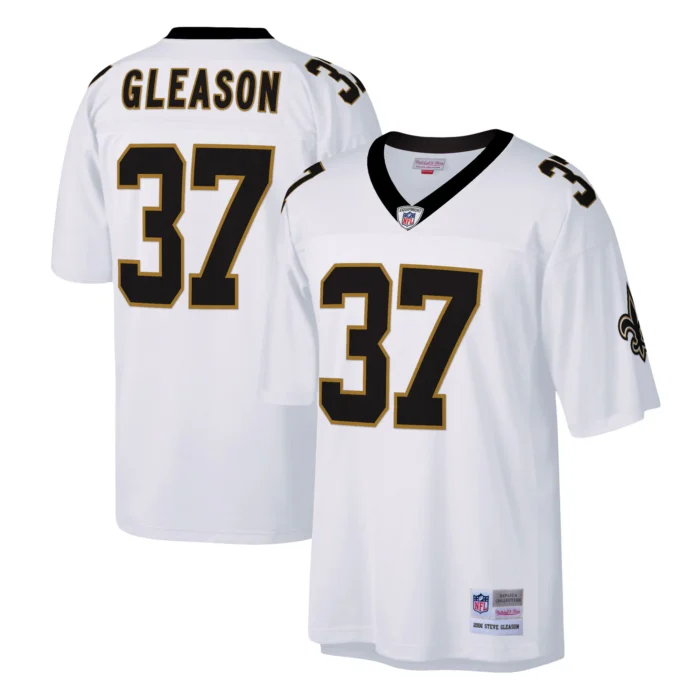 Men’s New Orleans Saints Steve Gleason Mitchell & Ness White Big & Tall 2006 Retired Player Replica Jersey