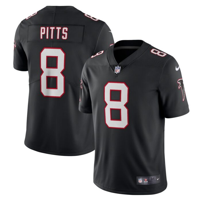 Men’s Atlanta Falcons Kyle Pitts Nike Black Alternate Vapor Limited Jersey