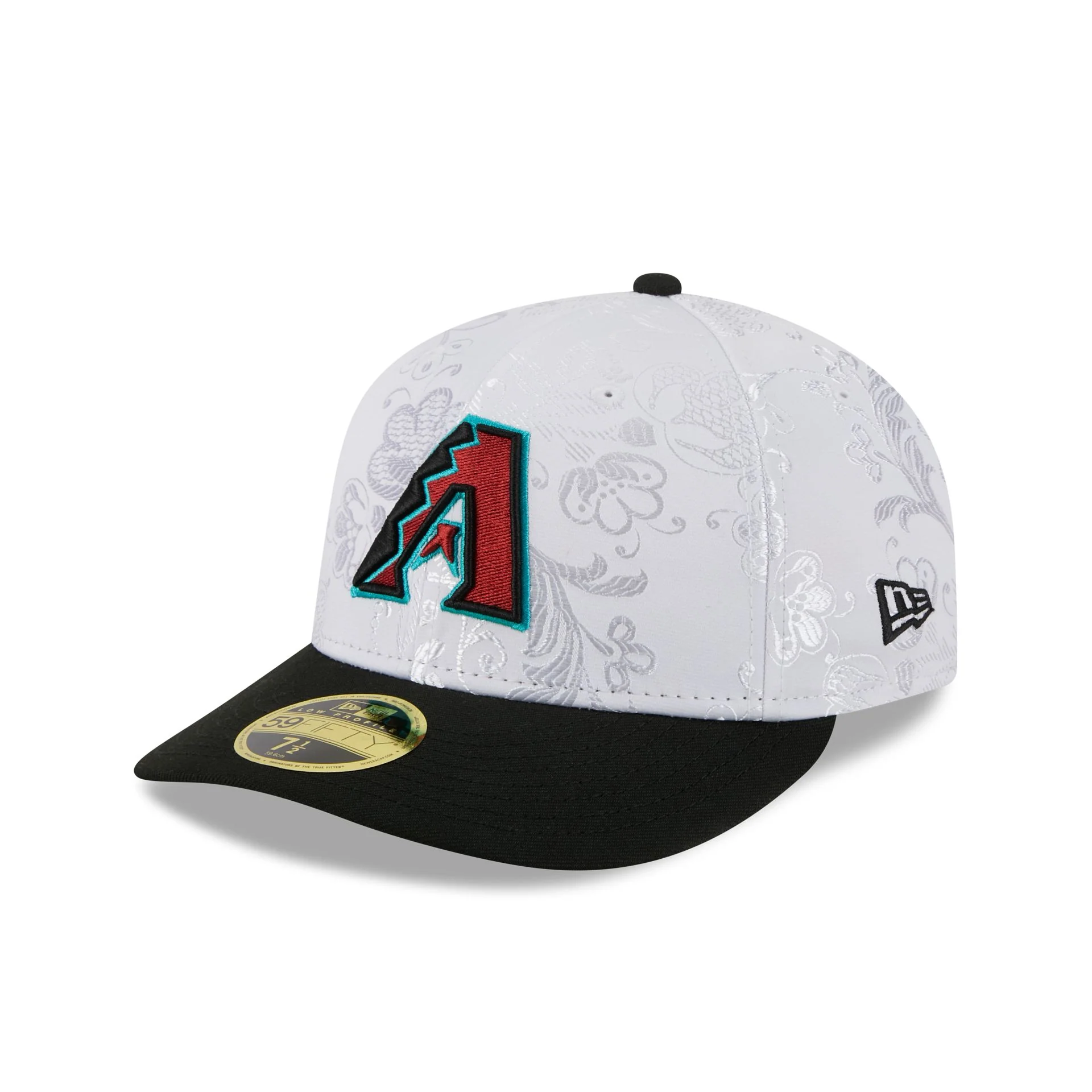 Arizona Diamondbacks Floral Shine Low Profile 59FIFTY Fitted Hat