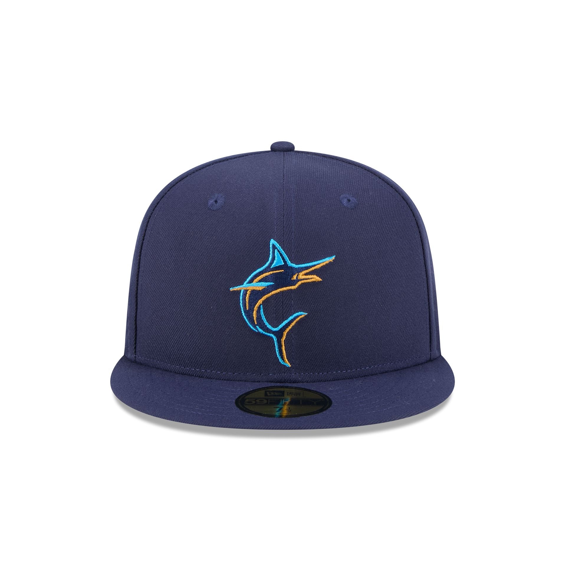 Miami Marlins Blue Tartan 59FIFTY Fitted Hat