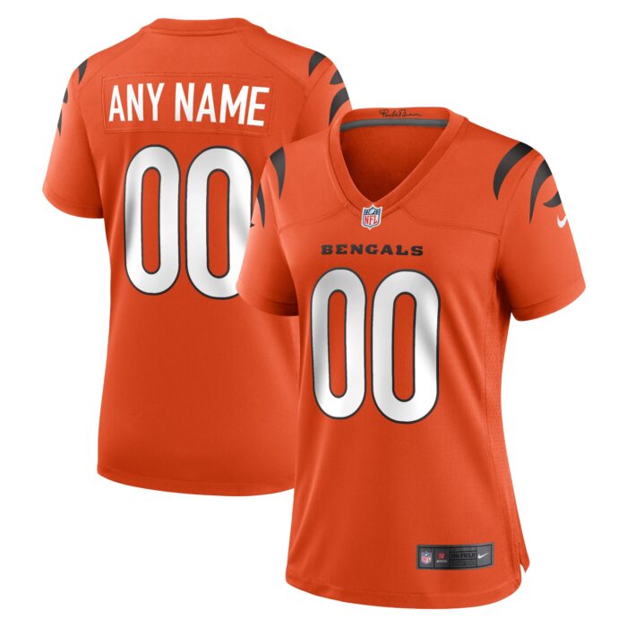 Women’s Cincinnati Bengals Nike Orange Alternate Game Custom Jersey