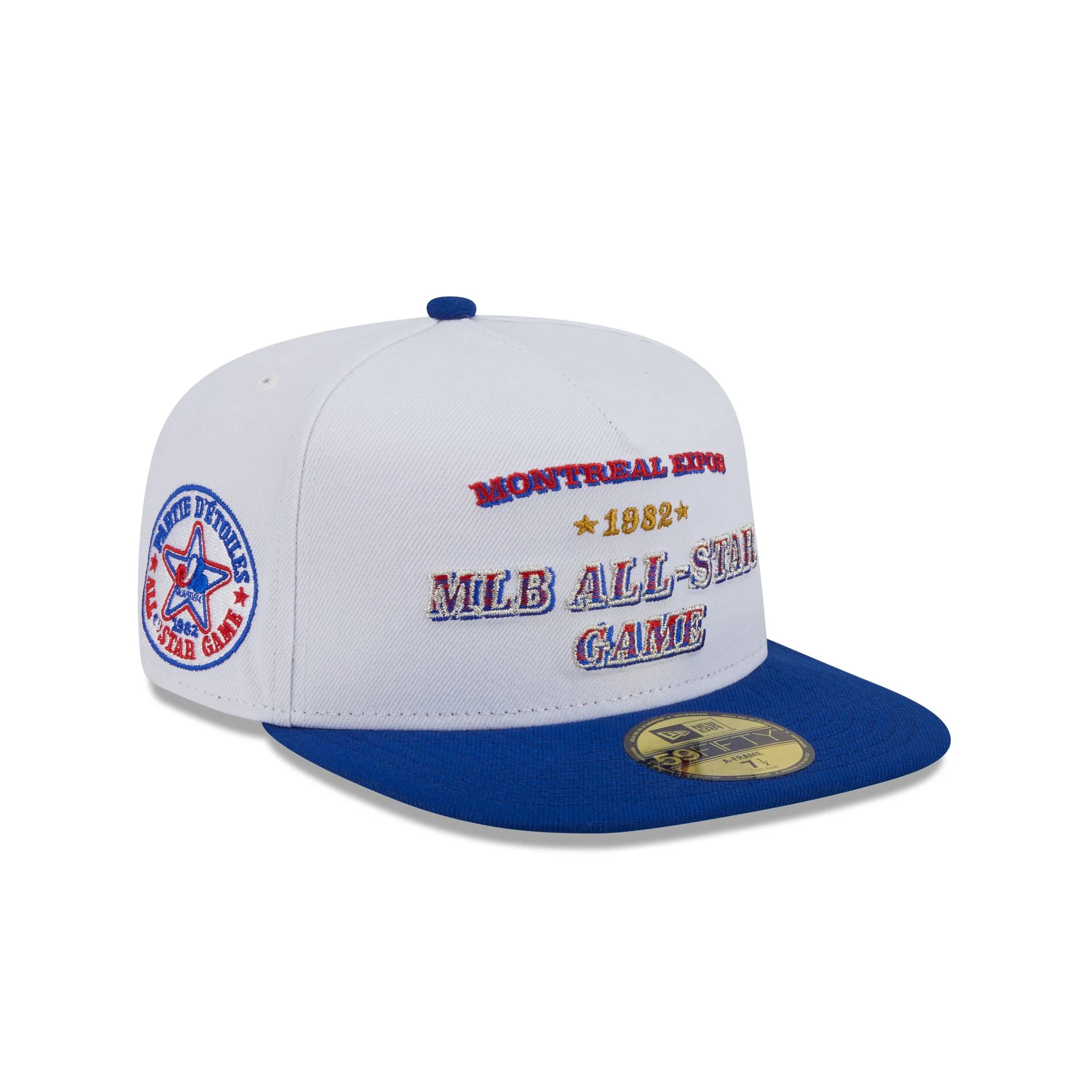 Montreal Expos Summer Derby White 59FIFTY A-Frame Fitted Hat