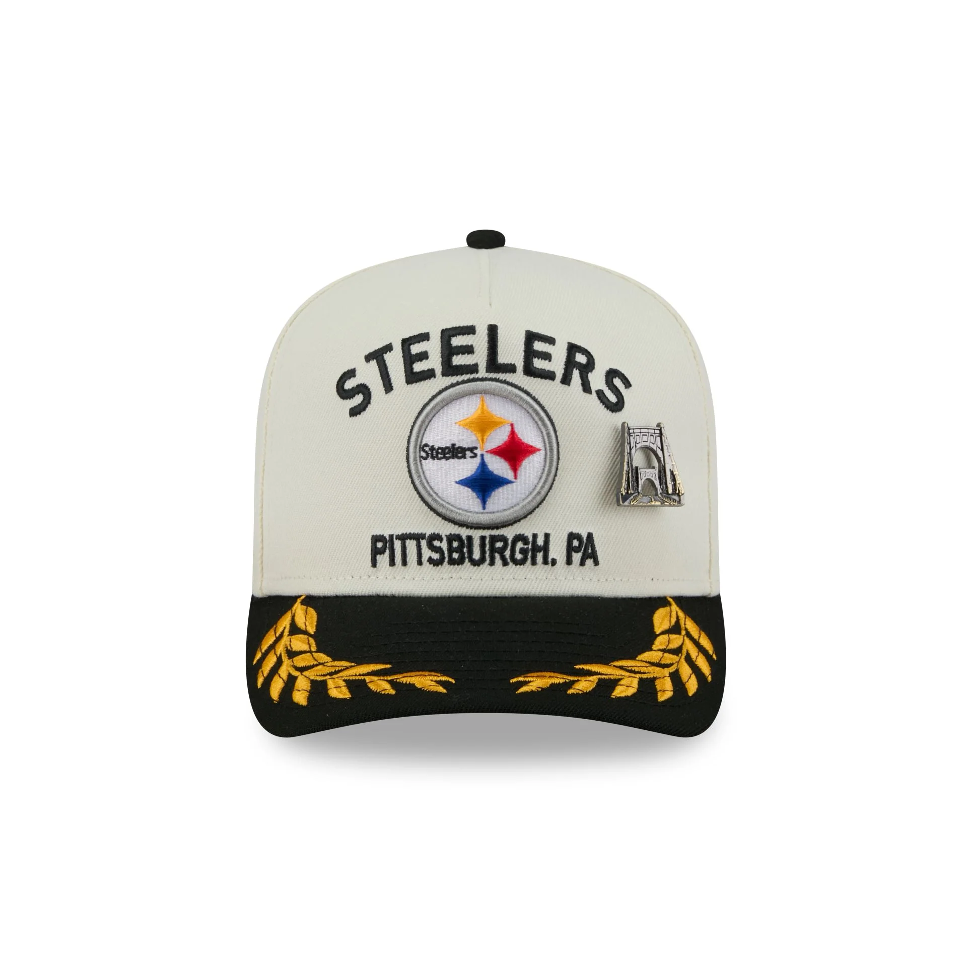Pittsburgh Steelers 2025 Draft Chrome White 59FIFTY A-Frame Fitted Hat