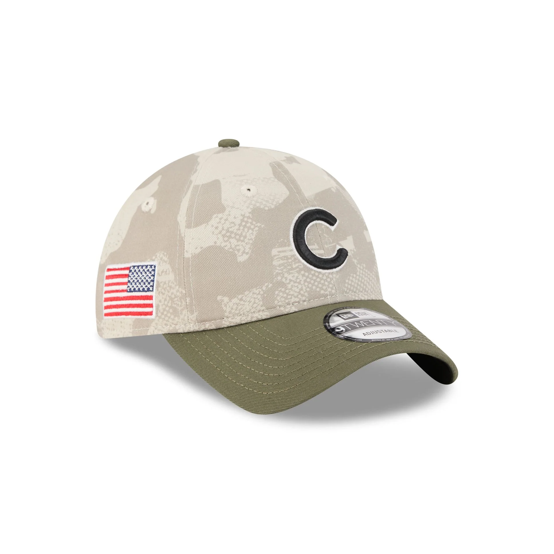 Chicago Cubs Armed Forces Day 2025 Kids 9TWENTY Adjustable Hat