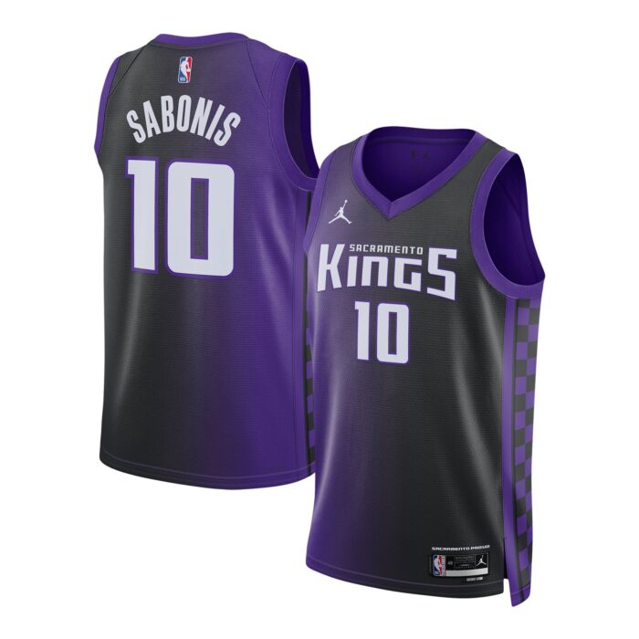 Unisex Sacramento Kings Domantas Sabonis Jordan Brand Purple Swingman Jersey – Statement Edition