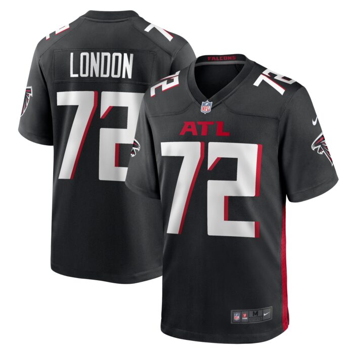 Men’s Atlanta Falcons LaCale London Nike Black Game Jersey