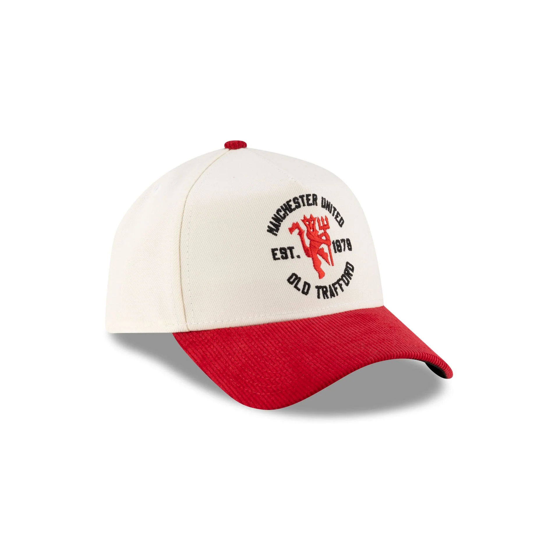 Manchester United FC Chrome White 9FORTY A-Frame Snapback Hat