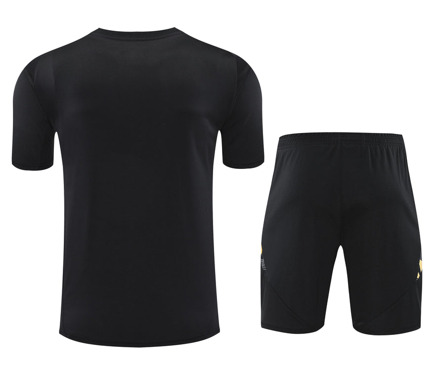 Kit Shirt + Shorts Real Madrid Black/Orange Training 24/25