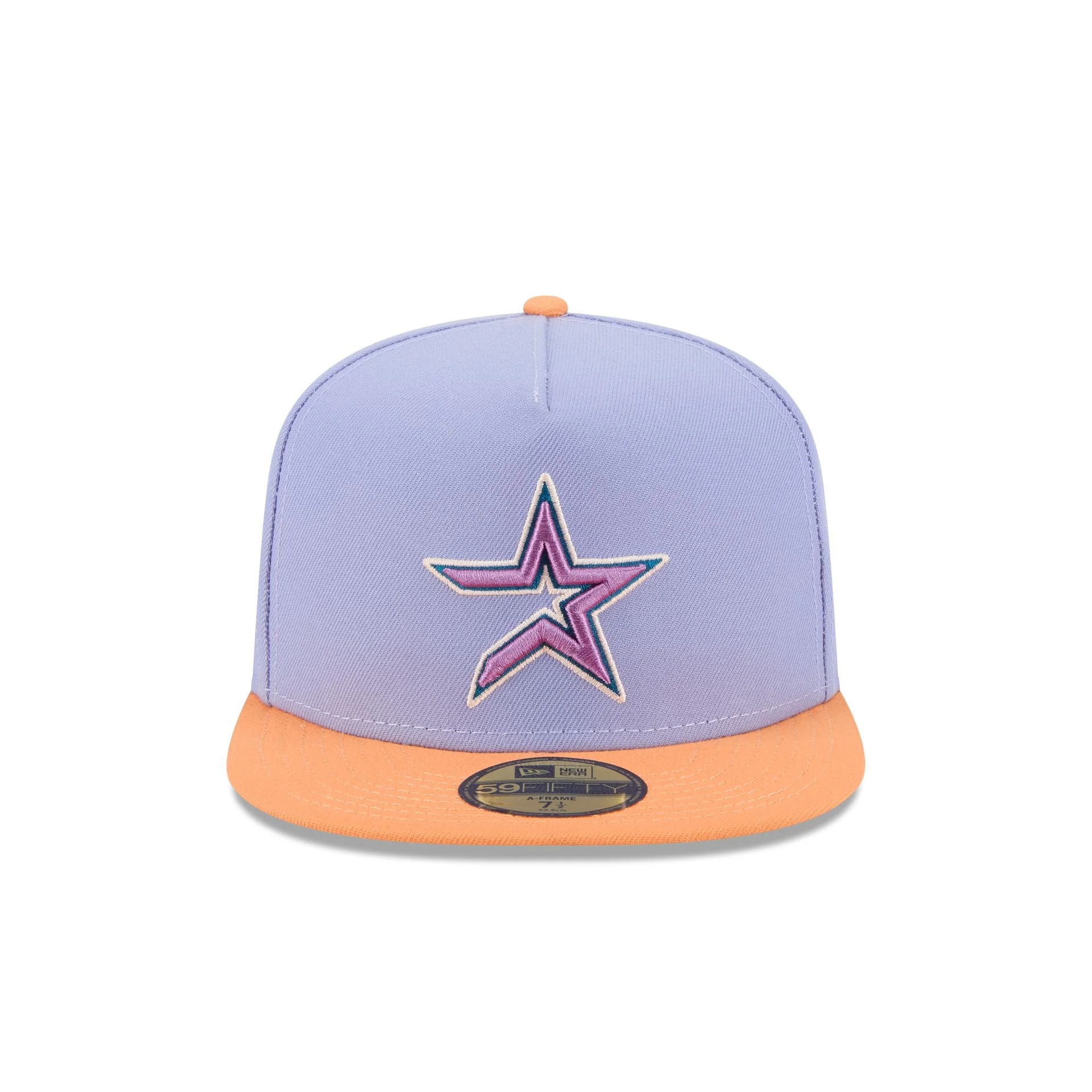 Houston Astros Lavender 59FIFTY A-Frame Fitted Hat
