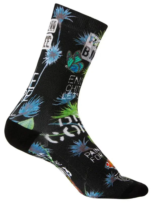 Gangsta Black Cycling Socks