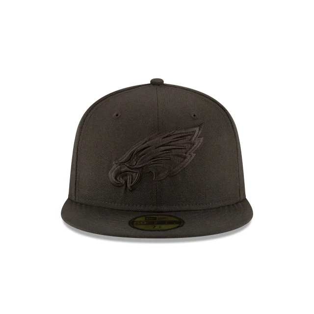 Philadelphia Eagles Black On Black 59FIFTY Fitted Hat