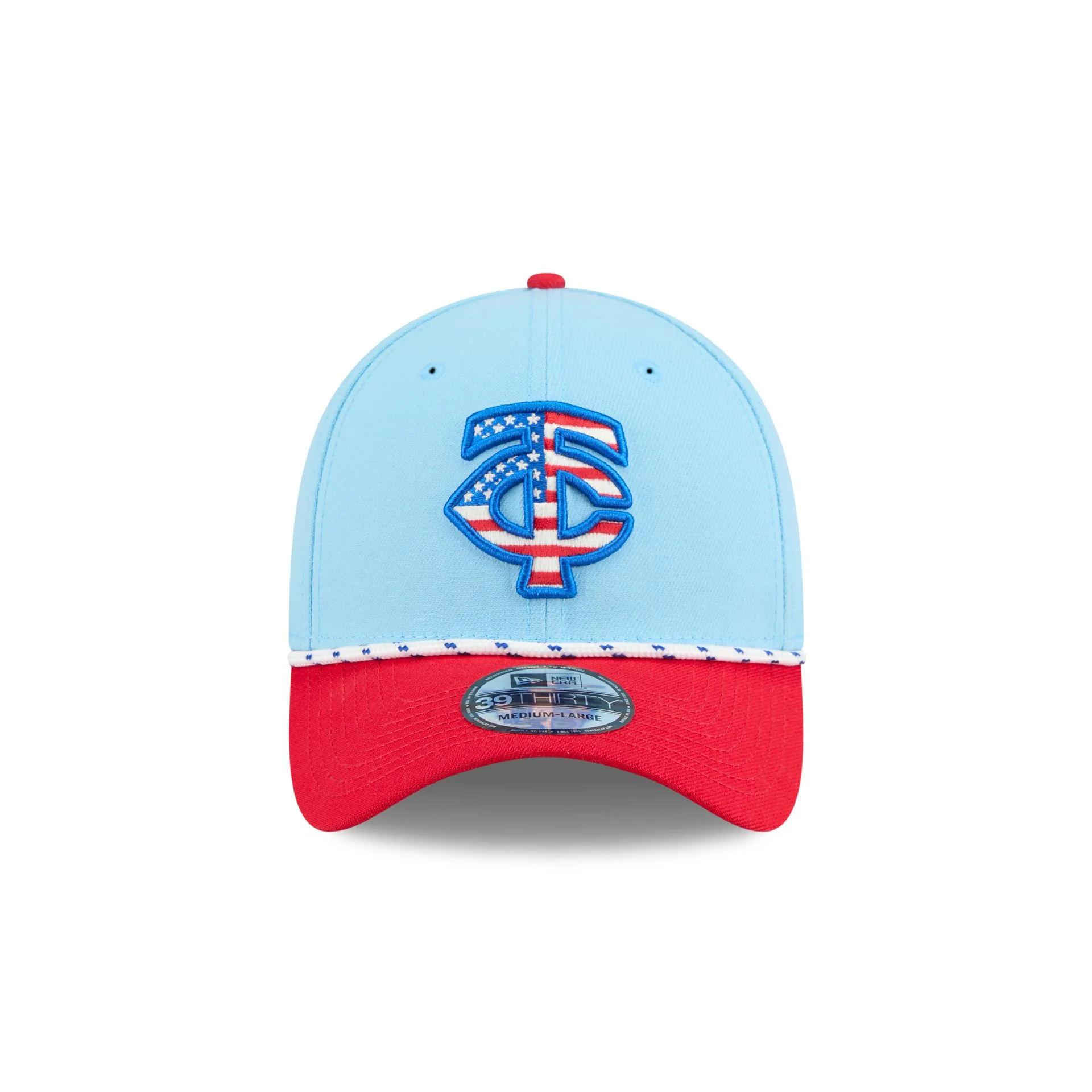 Minnesota Twins Independence Day 2025 39THIRTY Stretch Fit Hat