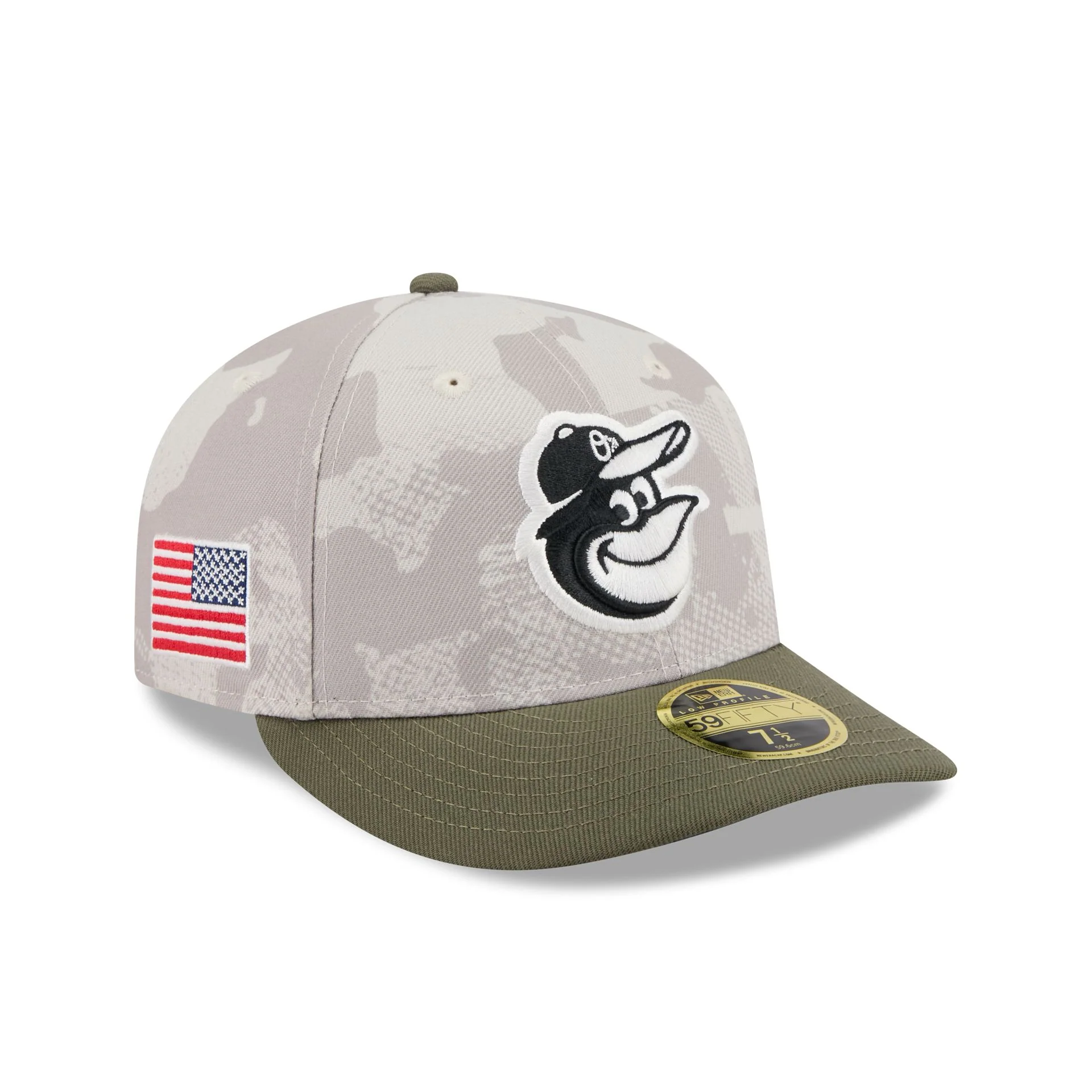 Baltimore Orioles Armed Forces Day 2025 Low Profile 59FIFTY Fitted Hat