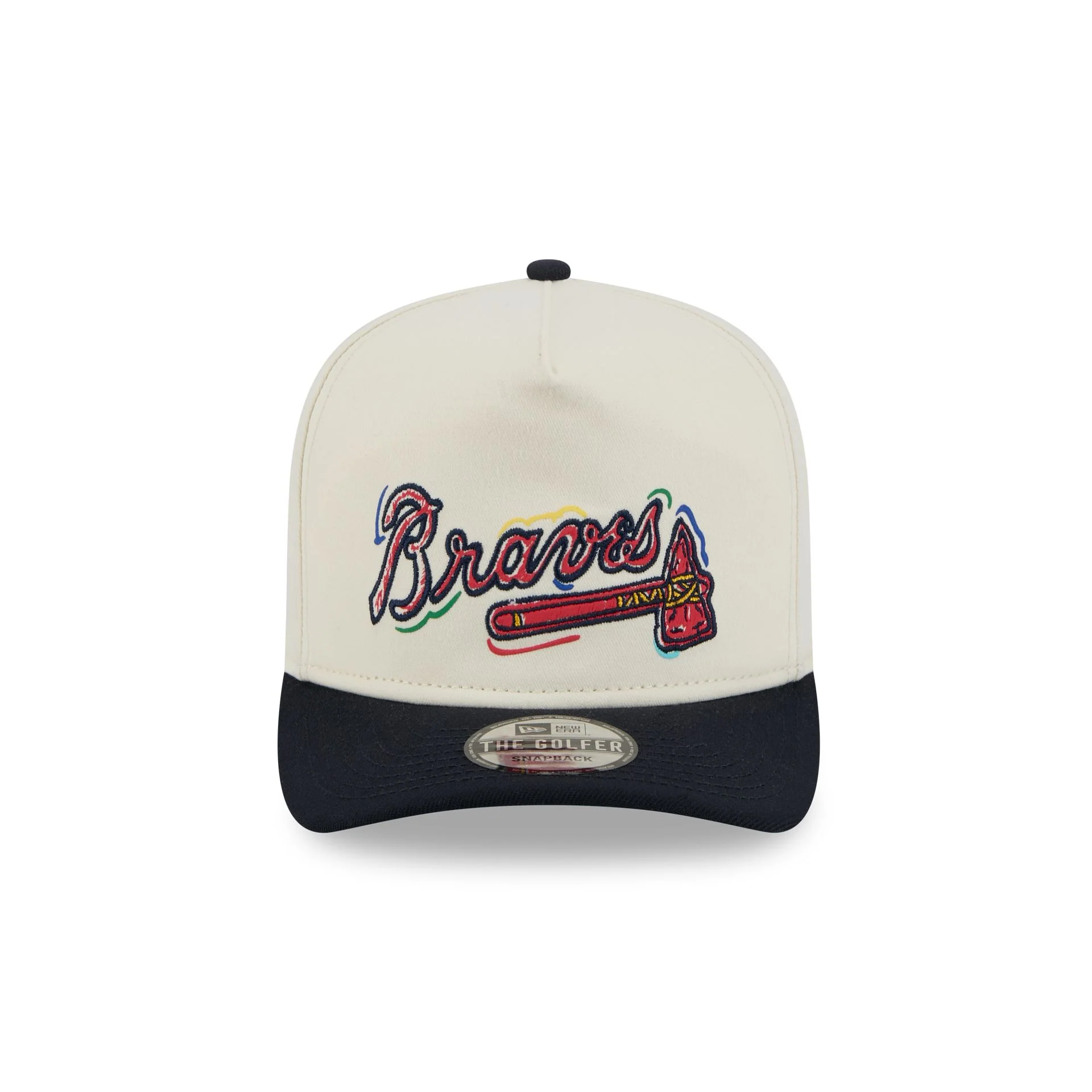 Atlanta Braves Team Scribble Golfer Hat