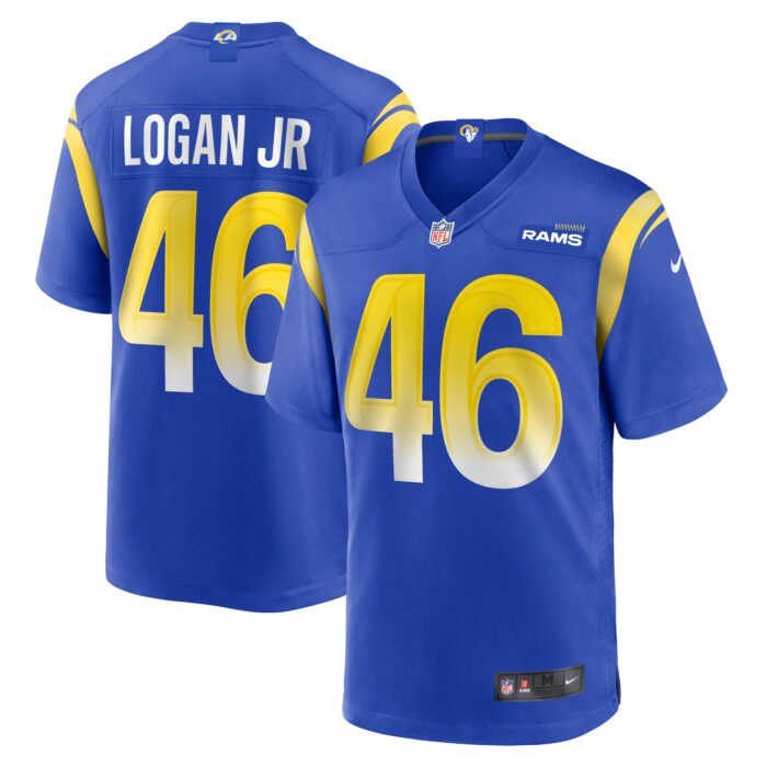 Men’s Los Angeles Rams Kenny Logan Jr. Nike Royal Game Jersey