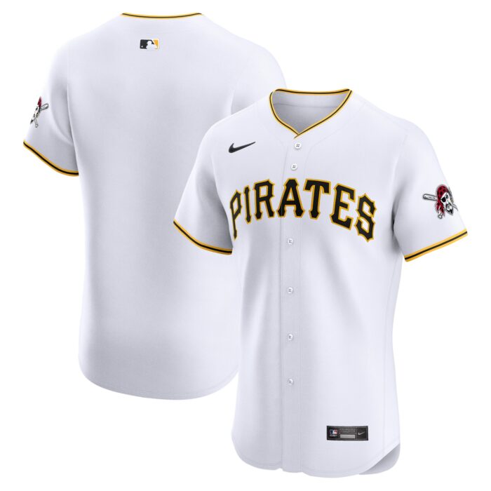 Men’s Pittsburgh Pirates Nike White Home Elite Jersey