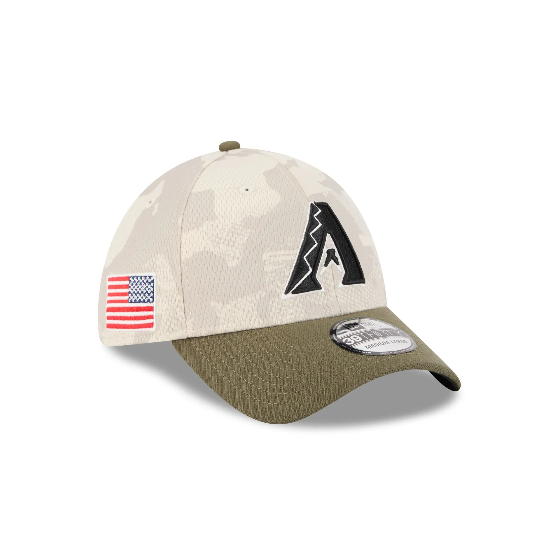 Arizona Diamondbacks Armed Forces Day 2025 39THIRTY Stretch Fit Hat
