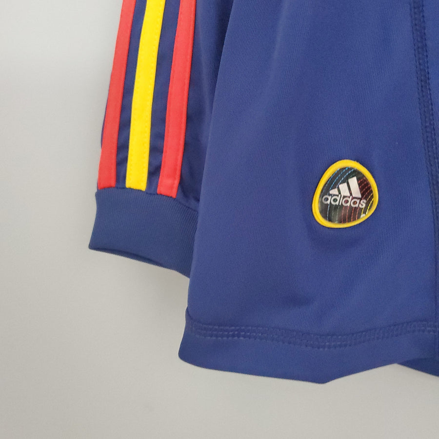 Spain Mundial Away Jersey 2010 Retro Long Sleeve