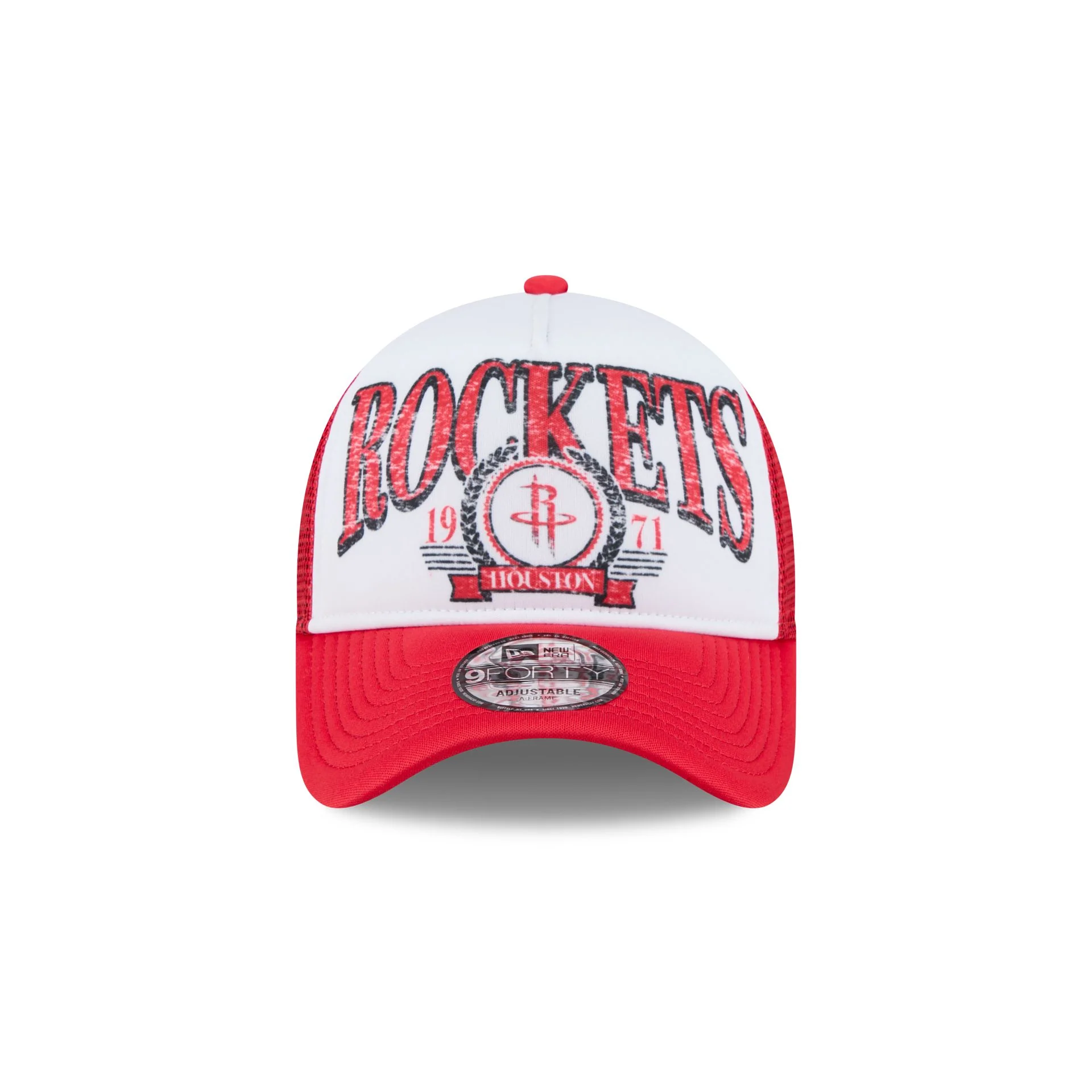 Houston Rockets Distressed 9FORTY A-Frame Trucker Hat