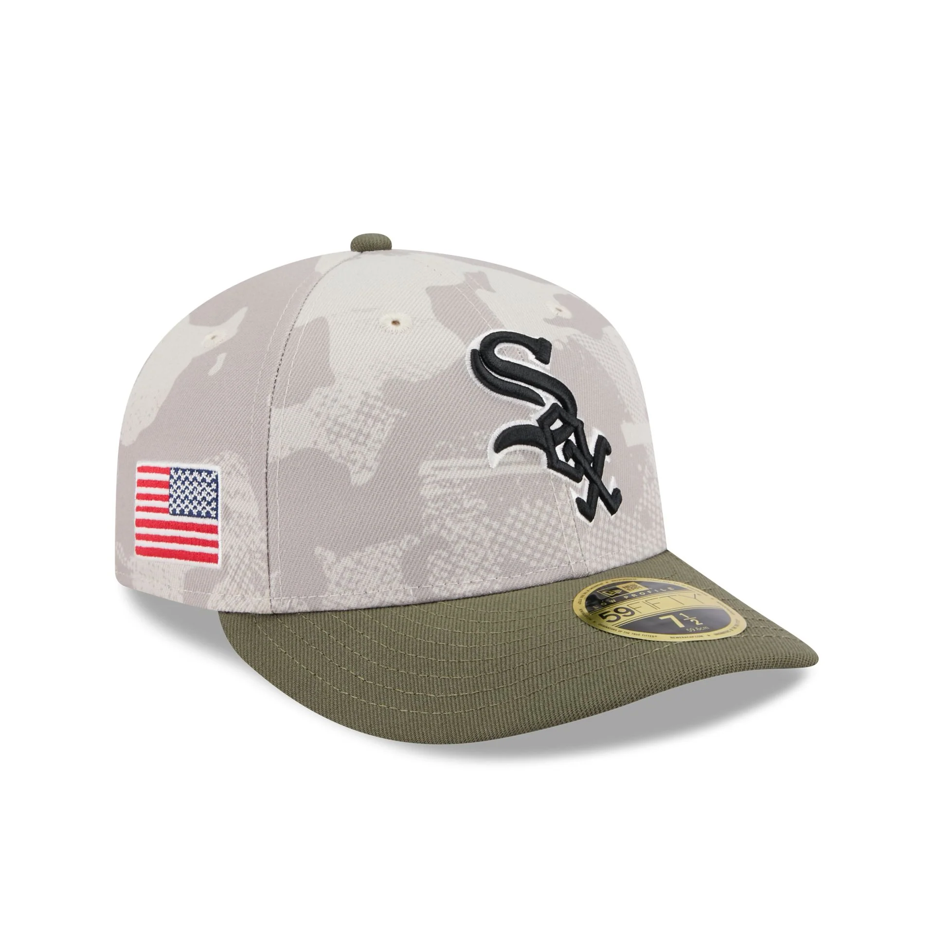 Chicago White Sox Armed Forces Day 2025 Low Profile 59FIFTY Fitted Hat