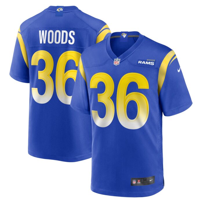 Men’s Los Angeles Rams Charles Woods Nike Royal Game Jersey