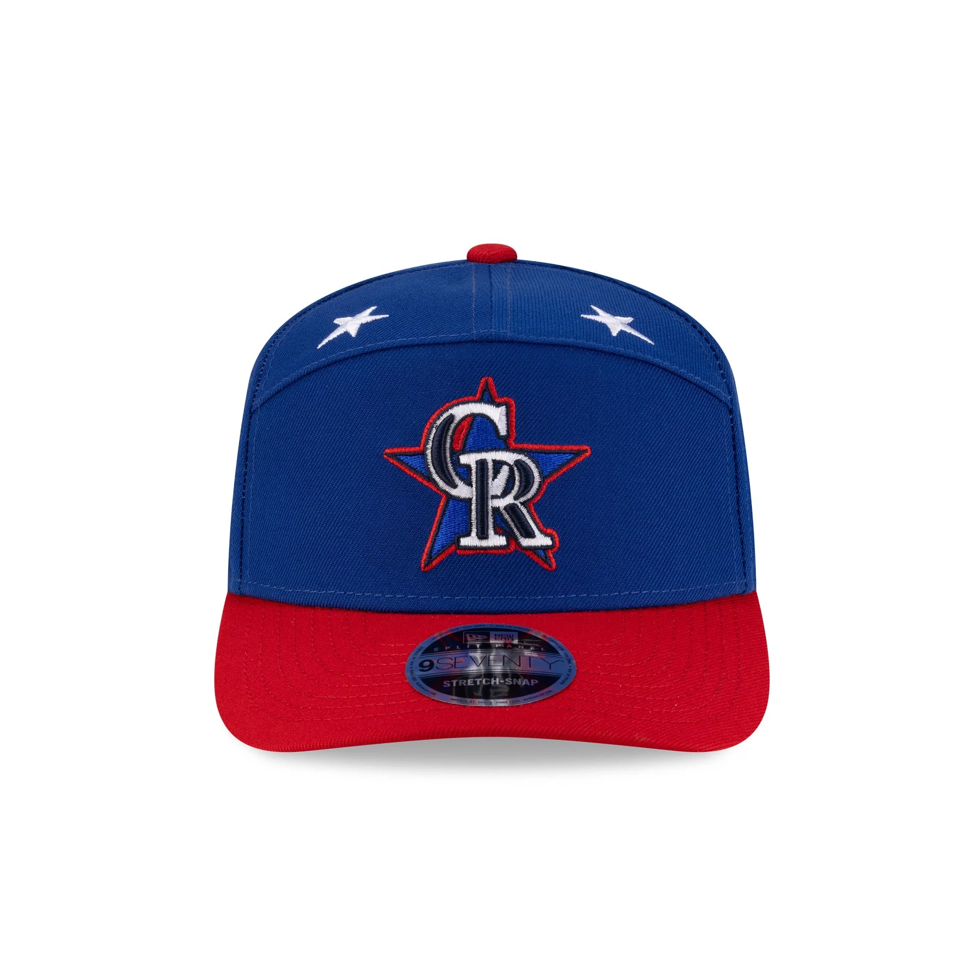 Colorado Rockies 2025 All-Star Game Workout Split Panel 9SEVENTY Stretch-Snap Hat